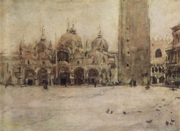 St. Mark's Square in Venice by Valentin Alexandrovich Serov