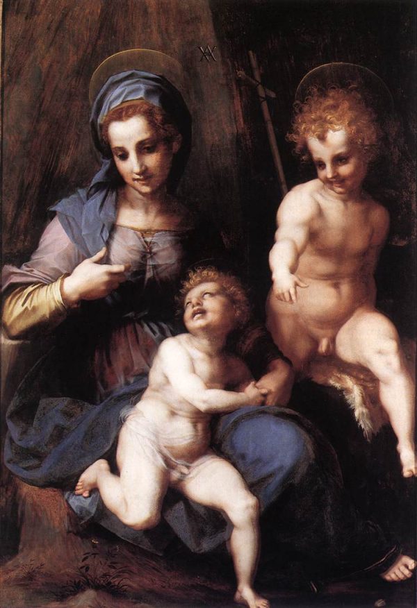 Madonna and Child with the Young St John by Andrea del Sarto