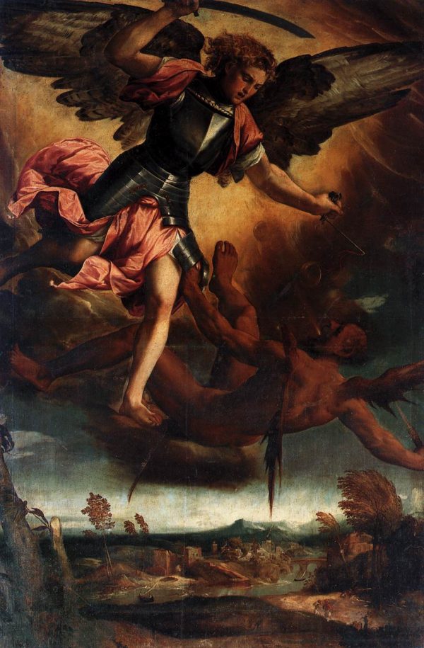 St Michael Vanquishing the Devil by Veronese Bonifacio