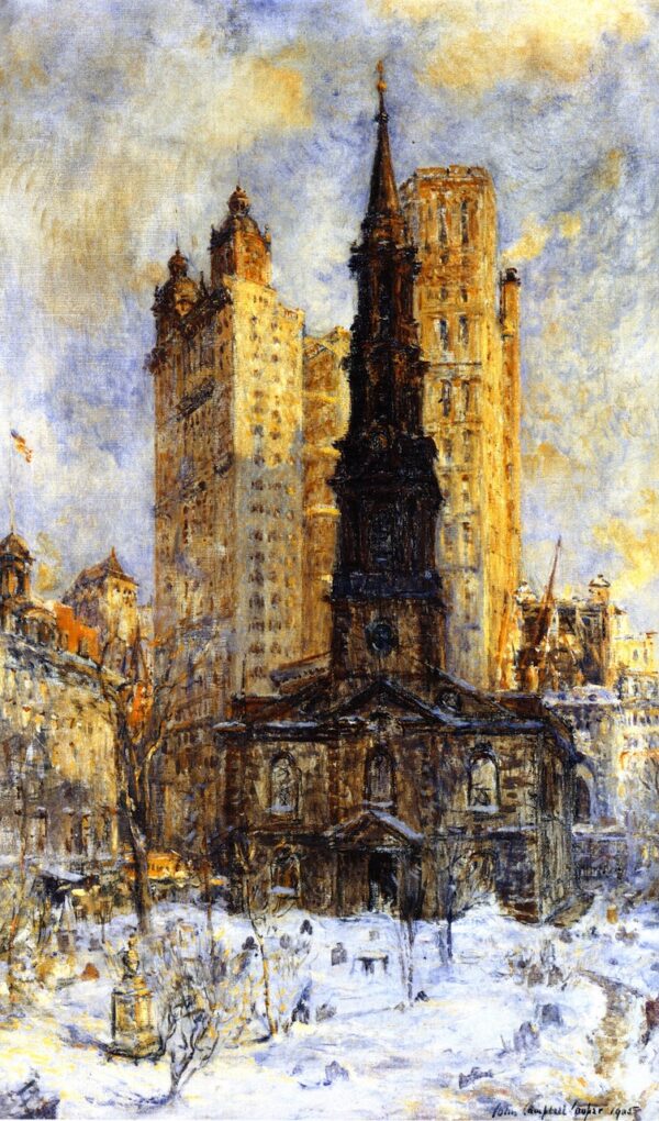 St Pauls Chapel by Colin Campbell Cooper