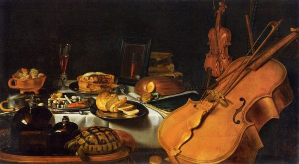 Still Life with Musical Instruments by Pieter Claesz