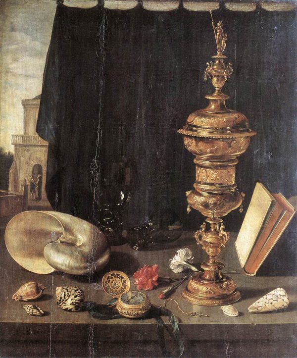 Still life with Great Golden Goblet by Pieter Claesz