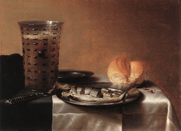 Still life with Herring by Pieter Claesz