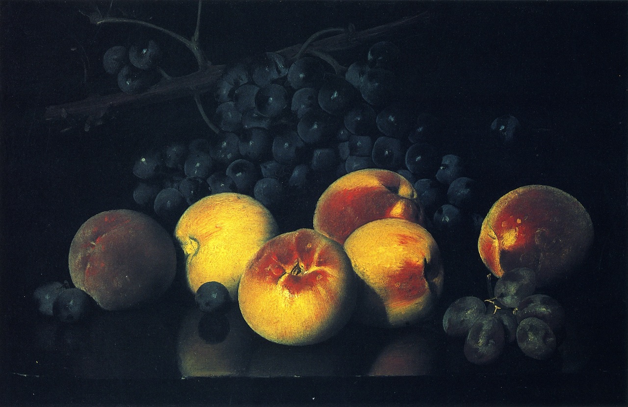 Still LIfe with Peaches and Grapes