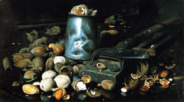 Still LIfe with Tin Can and Nuts by Joseph Decker
