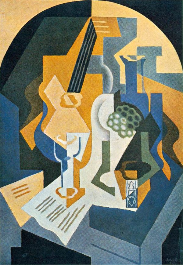 Still Life with Fruit Dish and Mandolin by Juan Gris
