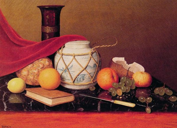 Still Life with Ginger Jar by William Michael Harnett