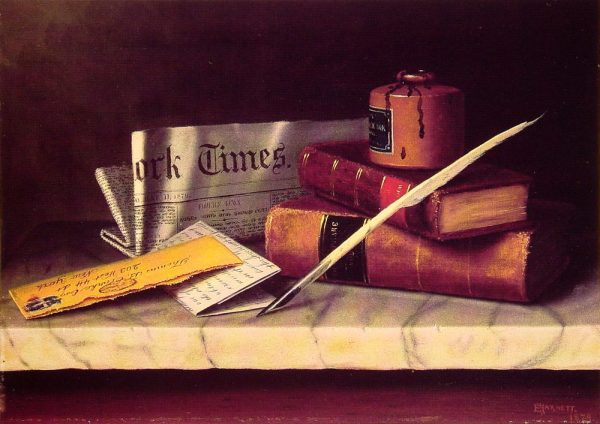 Still Life with Letter to Thomas B. Clarke by William Michael Harnett
