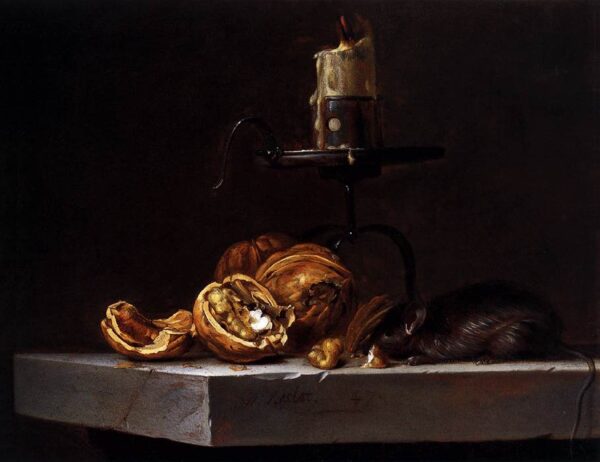 Still Life with Mouse and Candle 1647