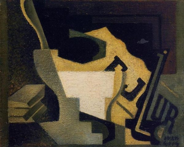 Still Life with Newspaper II by Juan Gris