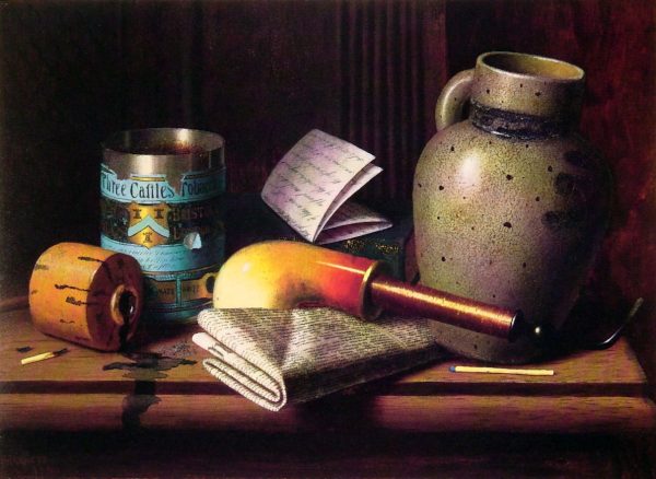 Still Life with Three Castles Tobacco by William Michael Harnett