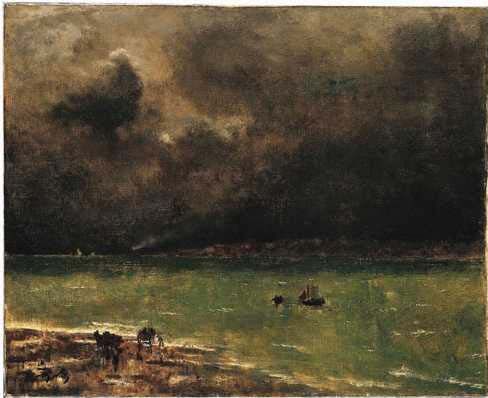 Storm At Honfleur by Alfred Stevens