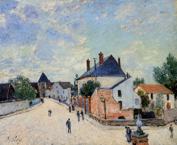 Street in Moret by Alfred Sisley