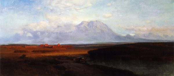 Study for Spanish Peaks Southern Colorado by Samuel Colman