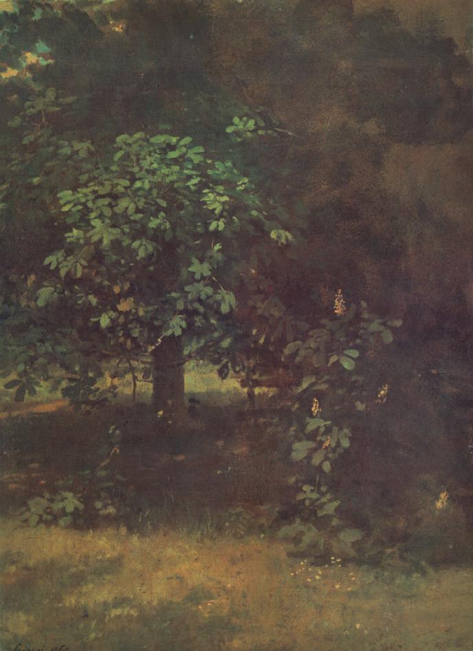 Study of a Horse Chestnut Tree by Pal Szinyei Merse