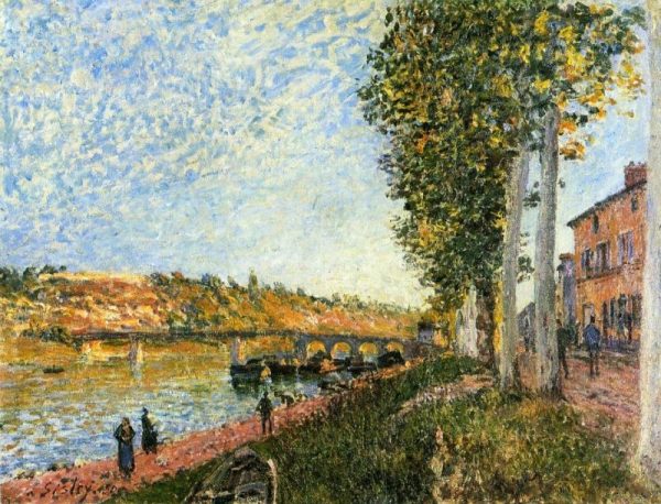Sunrise at Saint-Mammes by Alfred Sisley