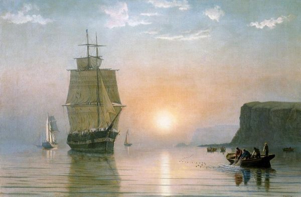 Sunrise off Grand Manan by William Bradford