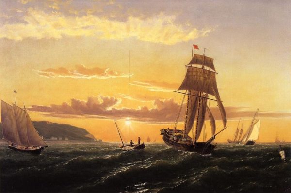 Sunrise on the Bay of Fundy by William Bradford