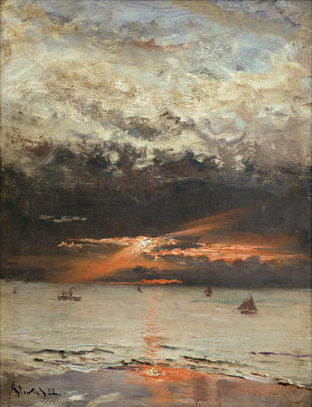 Sunset at Sea by Alfred Stevens