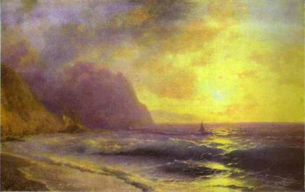 Sunset at Sea by Ivan Aivazovsky