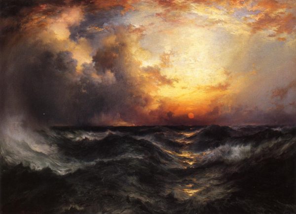 Sunset in Mid Ocean by Thomas Moran