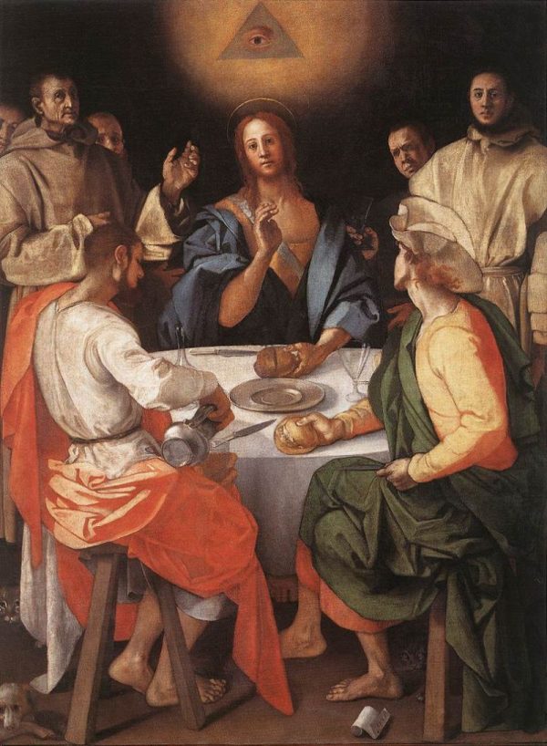 Supper at Emmaus by Jacopo Pontormo