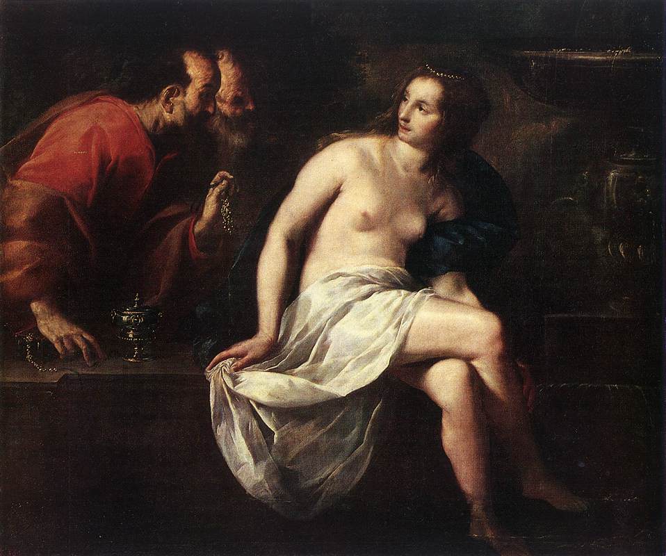 Susanna and the Elders by Guido Cagnacci - hand-painted oil reproduction