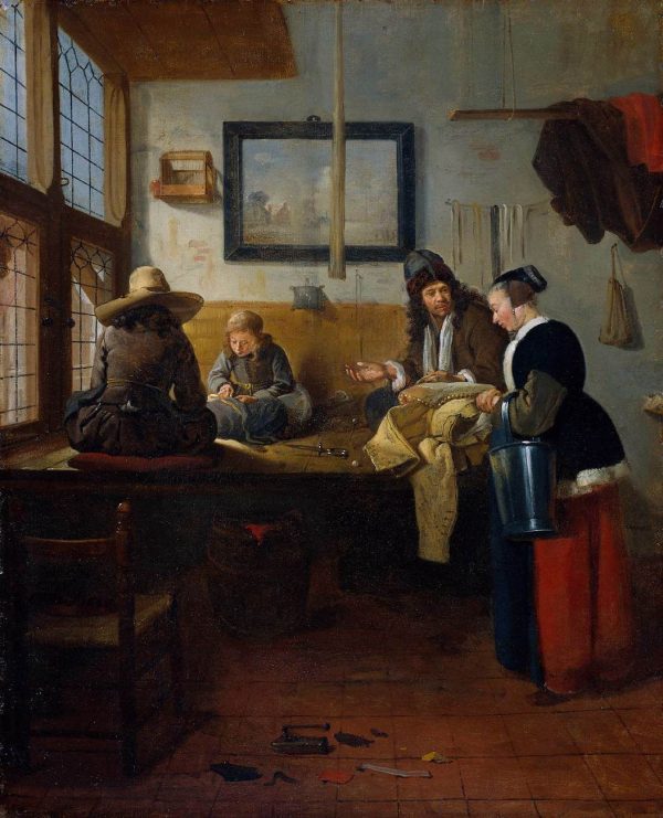 Tailor's Workshop by Quiringh Van Brekelenkam