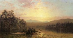 Taking Flight by James McDougal Hart - hand-painted oil reproduction