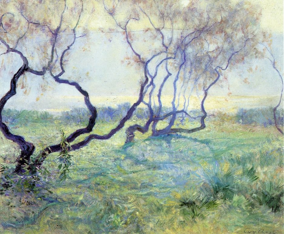 Tamarisk Trees in Early Sunlight by Guy Rose
