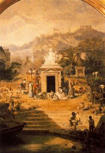 Techo del Teatro Cervantes by Antonio Munoz Degrain - hand-painted oil reproduction