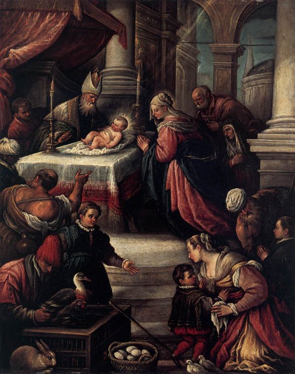 The Presentation of Christ in the Temple by Francesco Bassano