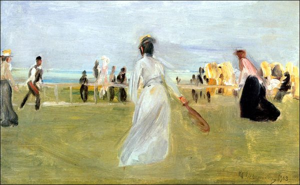 Tennis Game by Max Liebermann