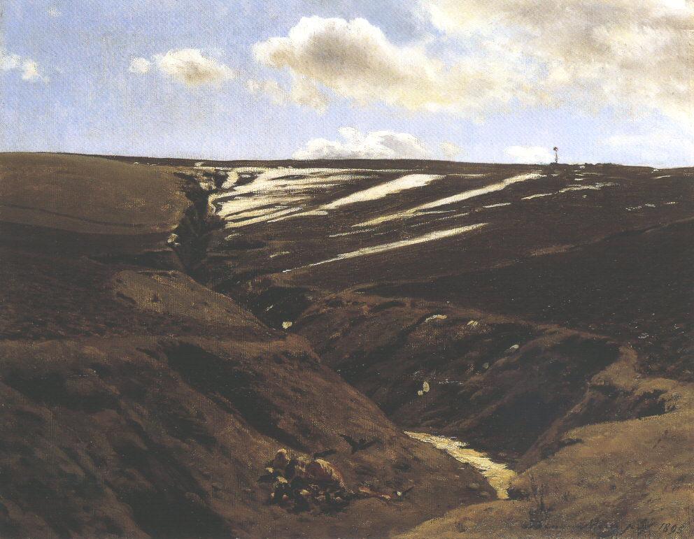 Thawing Snow by Pal Szinyei Merse