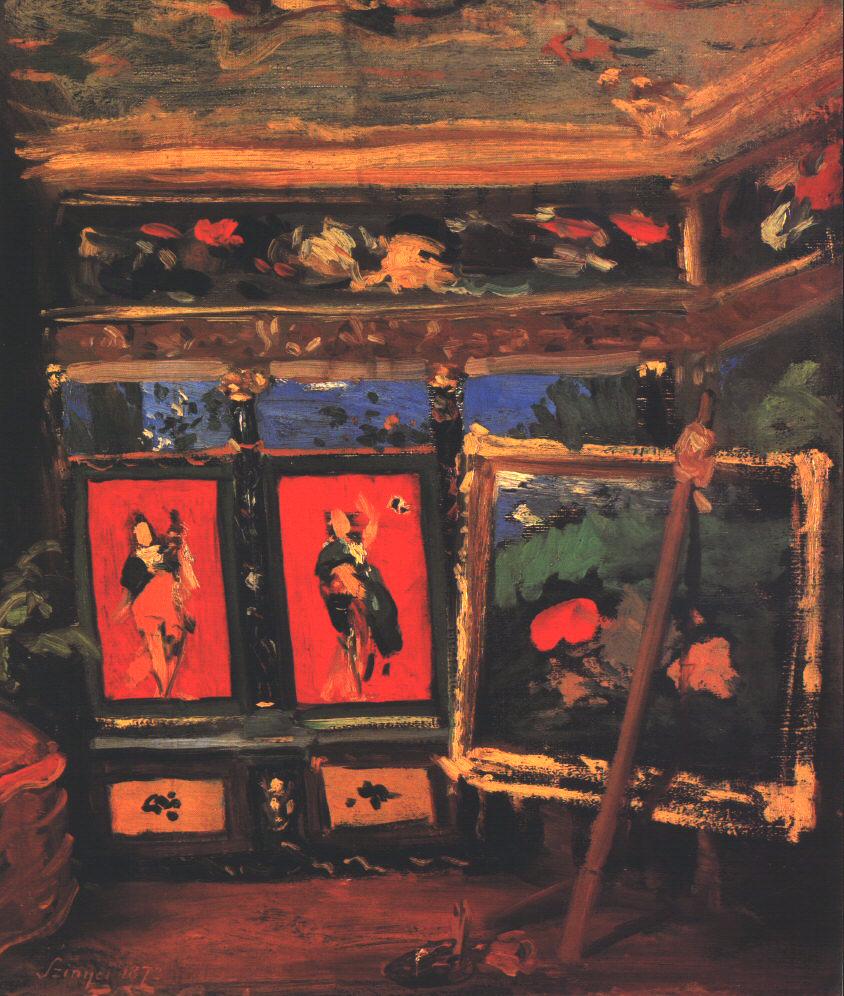 The Artist's Studio by Pal Szinyei Merse