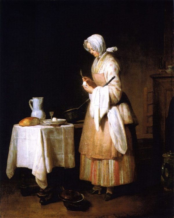 The Attractive Nurse by Jean-Baptiste-Simeon Chardin