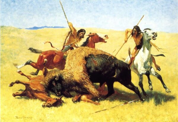 The Buffalo Hunt by Frederic Remington