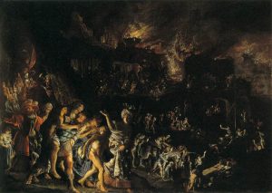 The Burning of Troy by Adam Elsheimer - hand-painted oil reproduction