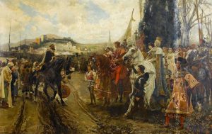 The Capitulation of Granada by Francisco Pradilla Ortiz - hand-painted oil reproduction