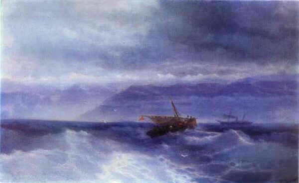 The Caucasian Range From The Sea by Ivan Aivazovsky