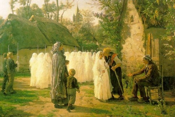 The Communicants by Jules Breton