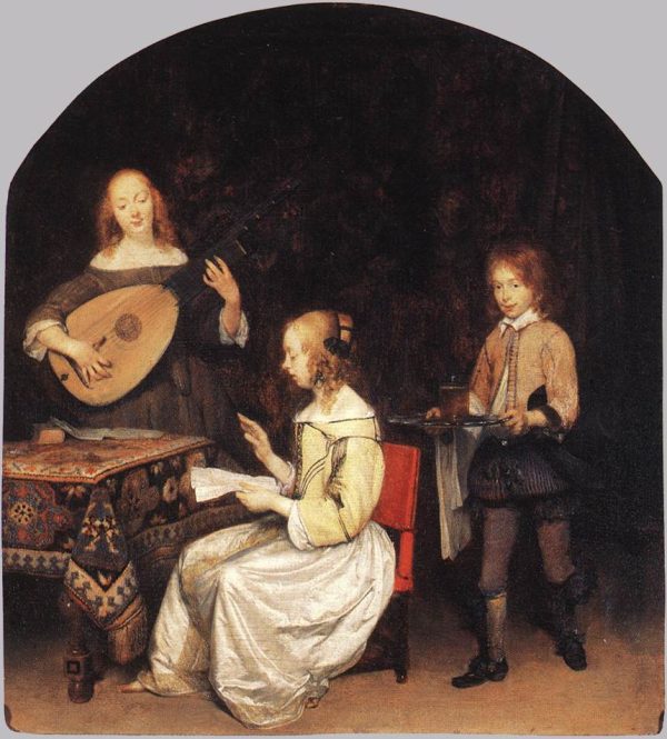 The Concert b by Gerard ter Borch