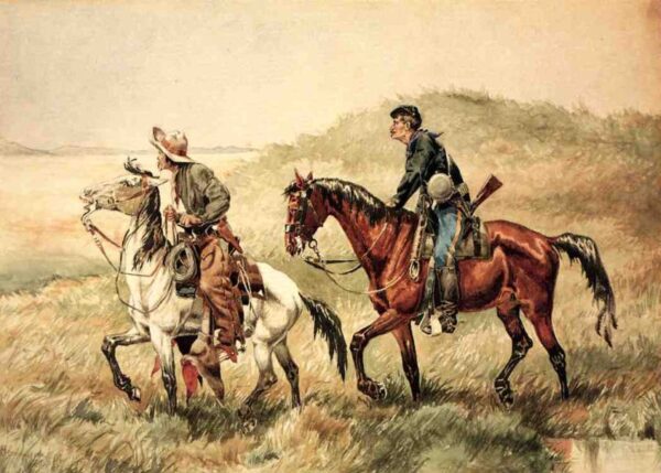 The Couriers by Frederic Remington