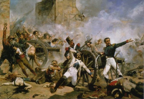 The Death of Pedro Velarde y Santill by Joaquin Sorolla y Bastida