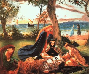 The Death Of King Arthur by James Archer - hand-painted oil reproduction