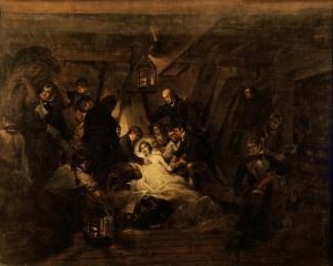 The Death of Nelson 21st October 1805 1807 by Arthur William Devis - hand-painted oil reproduction