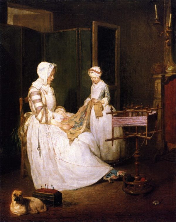 The Diligent Mother by Jean-Baptiste-Simeon Chardin