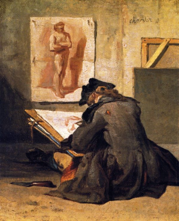 The Draughtsman by Jean-Baptiste-Simeon Chardin