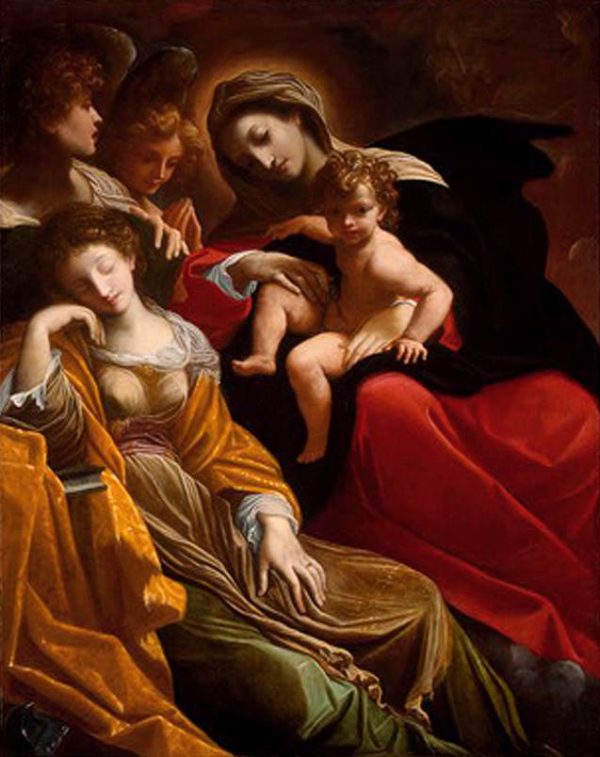 The Dream of Saint Catherine of Alexandria by Lodovico Carracci