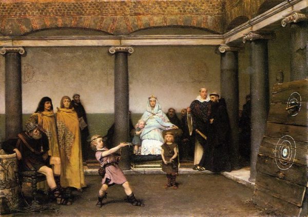 The Education of the Children of Clovis by Lawrence Alma-Tadema